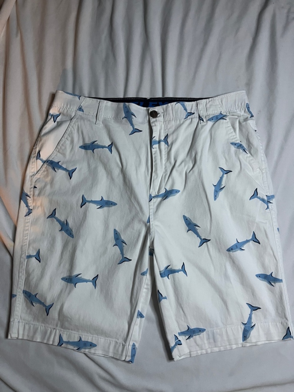 Plugg Shark Print Shorts